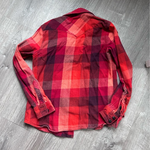Topo Designs Red Plaid Button Down Shirt - Picture 3 of 4